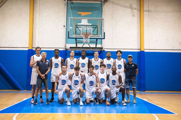 Photo : Equipe de basket universitaire masculine aux Championnats d’Europe universitaires 2025 @EUSA