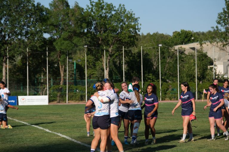 Photo : Equipe de rugby féminine aux Championnats d’Europe universitaires 2025 @EUSA